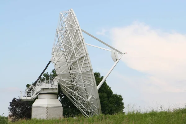 Televisão Recepção Satélite Prato Radiodifusão — Fotografia de Stock