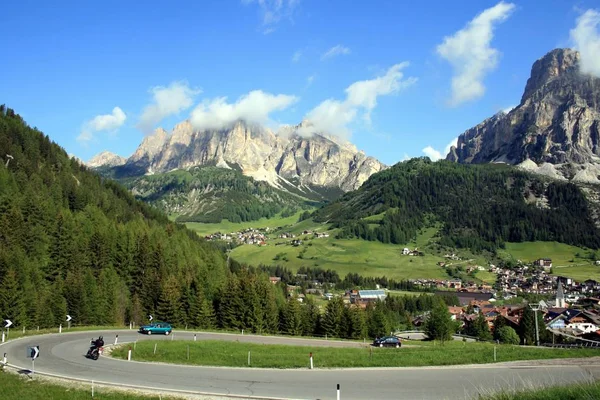 Vista Panoramica Del Maestoso Paesaggio Dolomitico Italia — Foto Stock