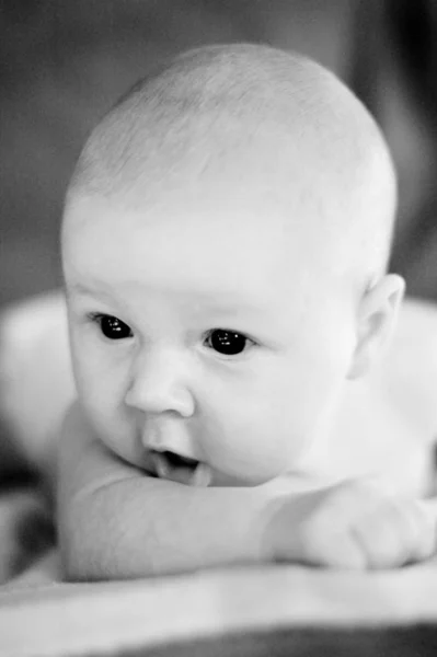 Closeup Portrait Cute Child — Stock Photo, Image