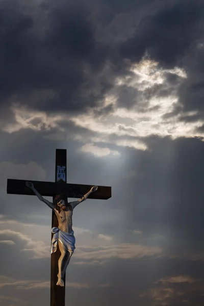 Scenic View Christian Crucifix — Stock Photo, Image