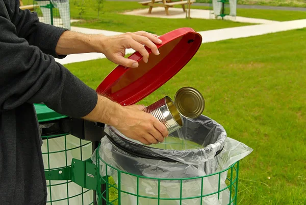 Recycling Bin Trash Can — Stok Foto
