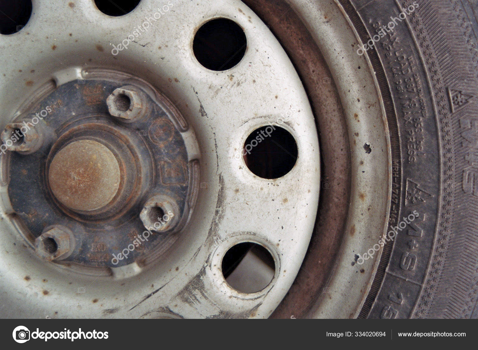 Old Car Tires Wheels — Stock Photo © PantherMediaSeller #334020694