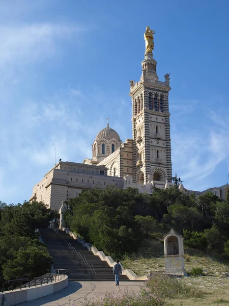 Catedral Marselha Notre Dame Gar — Fotografia de Stock
