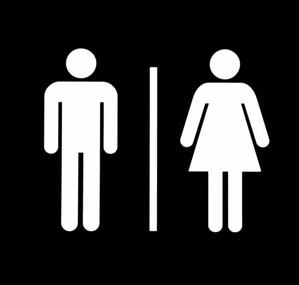Toilet Sign Icon Vector Illustration — Stock Photo, Image