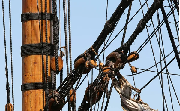 Vacker Utsikt Över Segelfartyg — Stockfoto