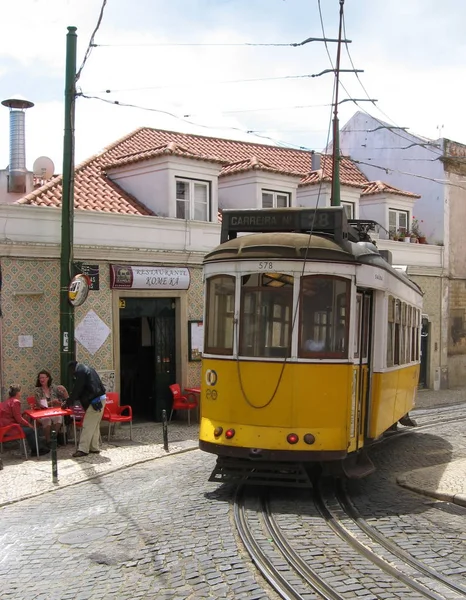 Tranvía Viejo Lisbon Portugal — Foto de Stock