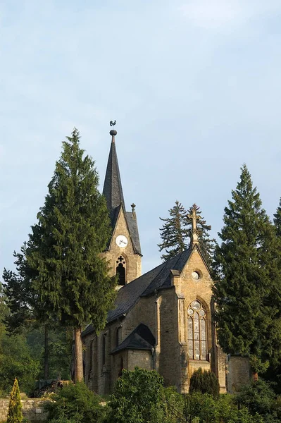 Iglesia Protestante Deshielo Burg — Foto de Stock