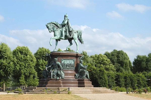 Friedrich Franz Ιππικό Άγαλμα — Φωτογραφία Αρχείου