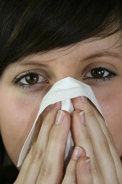 Hidung Seorang Wanita Berdandan — Stok Foto