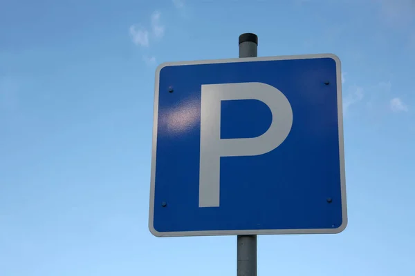 Place Parking Panneau Routier — Photo