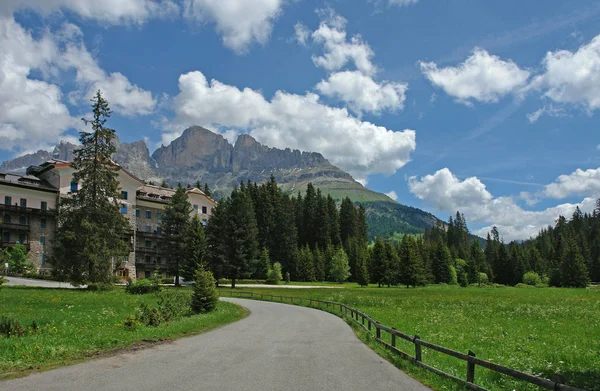 Vue Panoramique Sur Majestueux Paysage Dolomites Italie — Photo