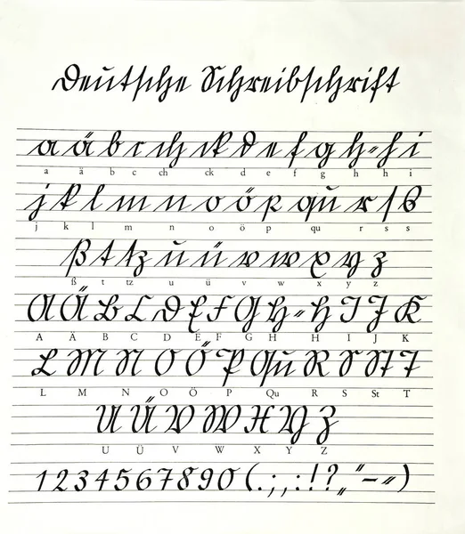 Κομψό Πρότυπο Σύγχρονης Γραμματοσειράς — Φωτογραφία Αρχείου