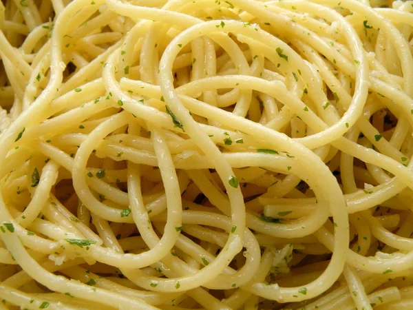 Makarony Aglio Olio — Zdjęcie stockowe