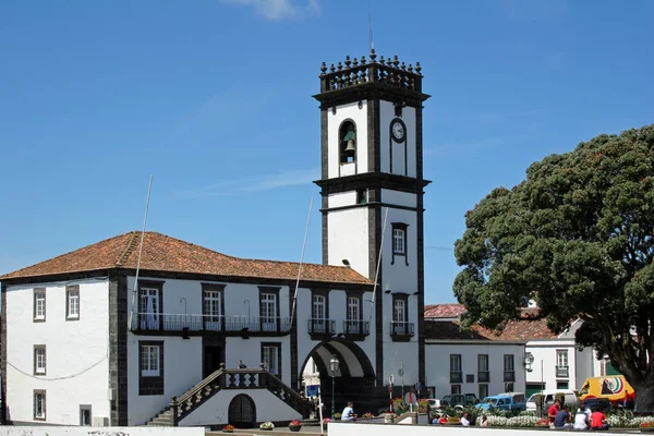 Azores City Hall Rebeira Grande — Stock Photo, Image