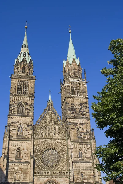 Nuremberg Deki Lorenz Kilisesi — Stok fotoğraf