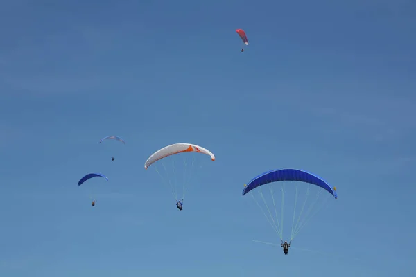 Paragliders Flight — Stock Photo, Image