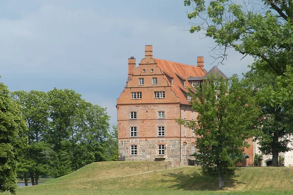 Vacker Utsikt Över Majestätisk Medeltida Slottsarkitektur — Stockfoto