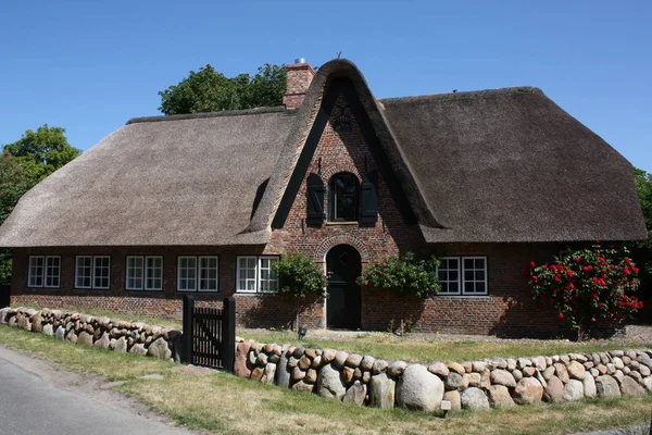 Ancienne Maison Bois Dans Village — Photo