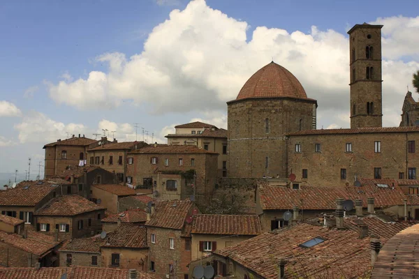 Town Square Volterra Royalty Free Stock Images