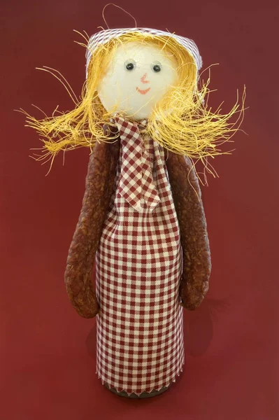 Симпатичная Кукла Форме Сердца — стоковое фото