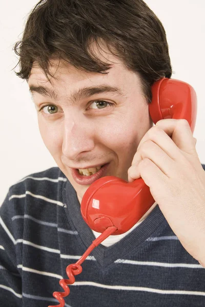 Muž Telefonem Telefonu — Stock fotografie