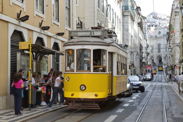 Lisabon Kopcovitý Pobřežní Hlavní Město — Stock fotografie