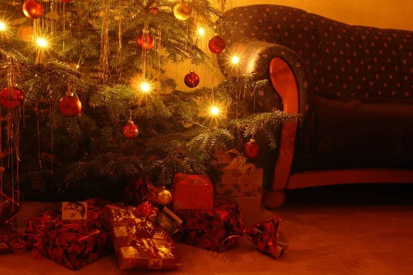 Vue Panoramique Noël Décoration Vacances — Photo