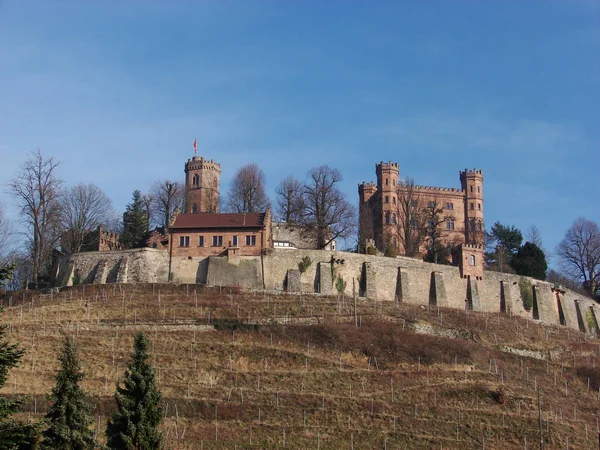 Vedere Pitorească Arhitecturii Maiestuoase Castelului Medieval — Fotografie, imagine de stoc