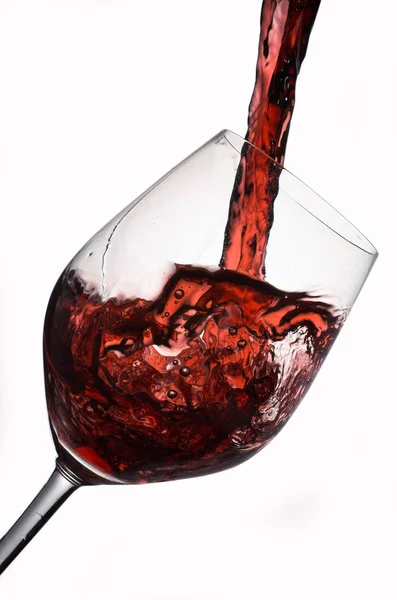 フルレッドワイングラス — ストック写真