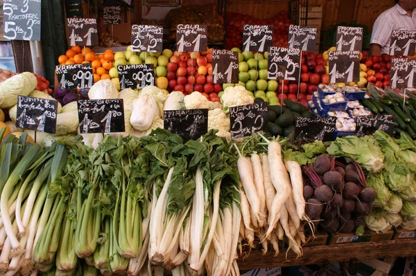 Cibo Vegetariano Attenzione Selettiva — Foto Stock