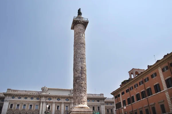 Marcus Aurelius Roma Daki Sütun — Stok fotoğraf