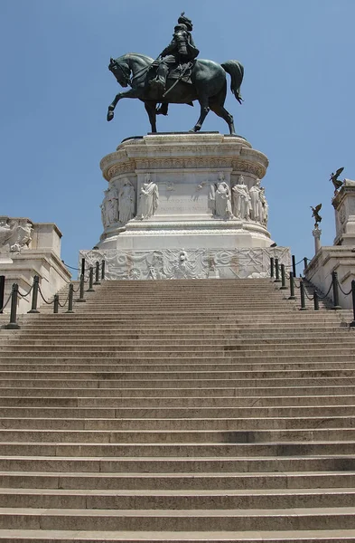 Monumento Nazionale Vittorio Emanuele — Foto de Stock