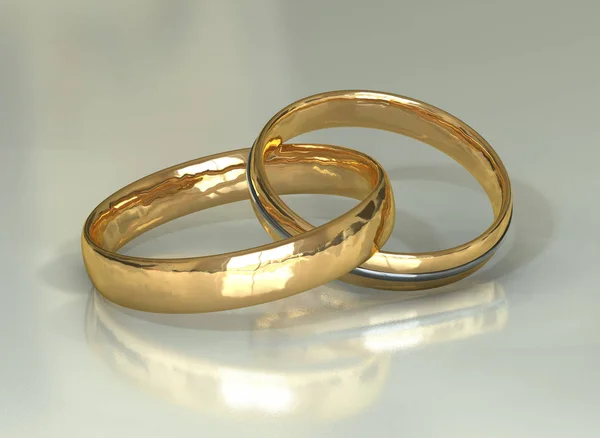 结婚戒指 结婚戒指 — 图库照片