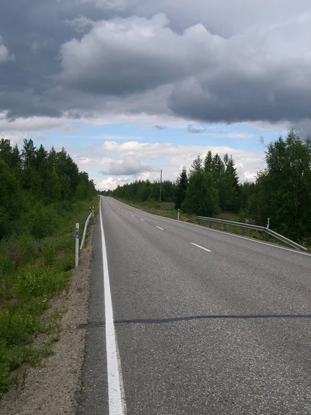 Hauptstrasse Finnland — Stockfoto