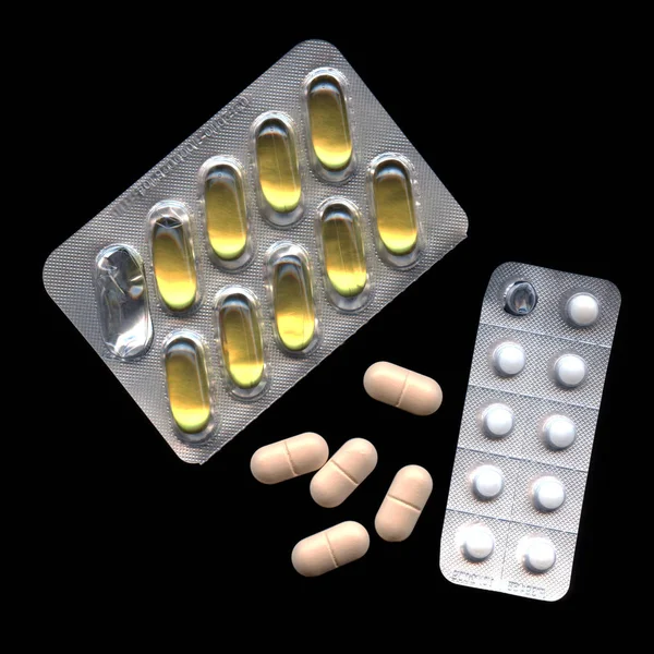 Medicamentos Farmacia Medicamentos Atención Médica — Foto de Stock
