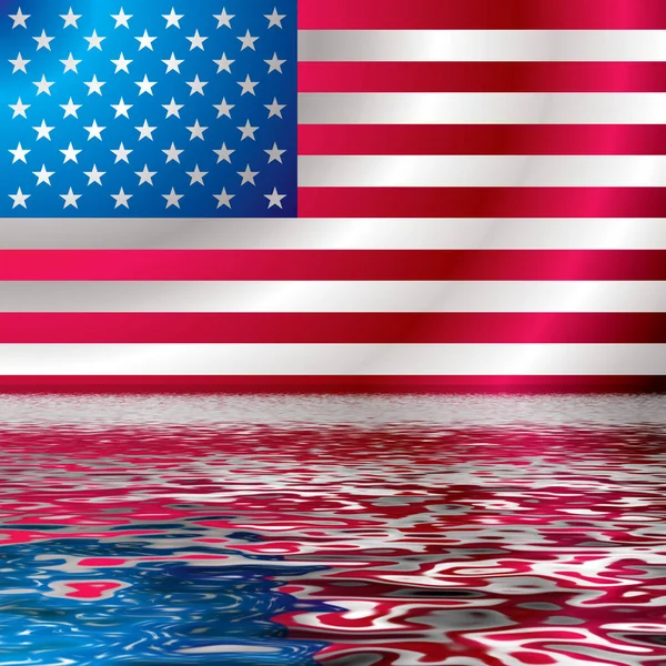Usa Flag Wave National Flag - Stock-foto