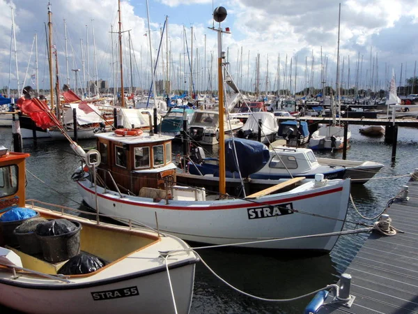 Bateaux Dans Port Barcelone — Photo