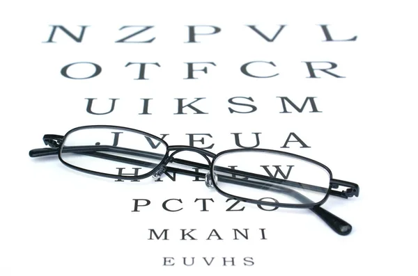 Óculos Olho Com Palavras Amor — Fotografia de Stock