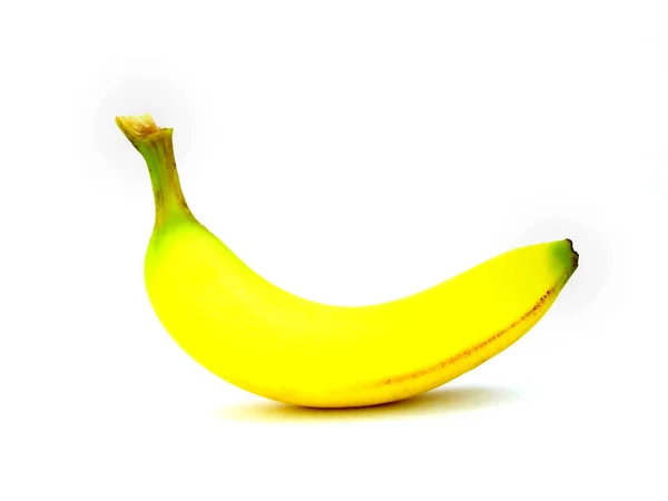 Banana Isolata Sfondo Bianco — Foto Stock