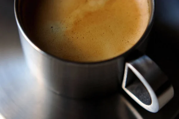 Braunes Kaffeetrinken Morgengetränk — Stockfoto