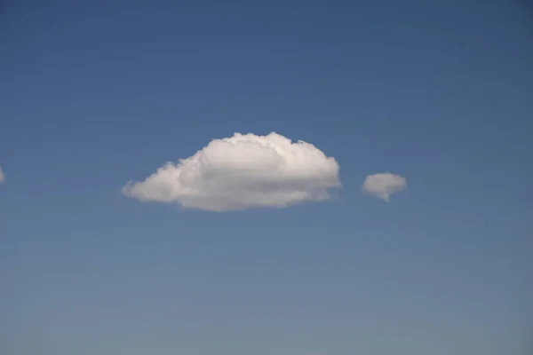 Dampwolk Lucht Met Wolken — Stockfoto