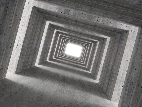コンクリート製のトンネルと横方向の光の — ストック写真
