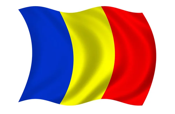 Bandera Romania Bandera Nacional —  Fotos de Stock