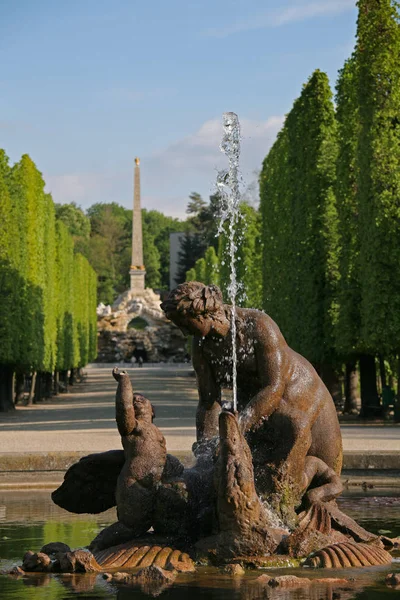 Fonte Schonbrunn Viena Obelisco — Fotografia de Stock