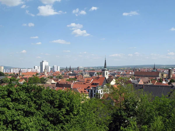 Erfurt Výhledy Staré Město — Stock fotografie