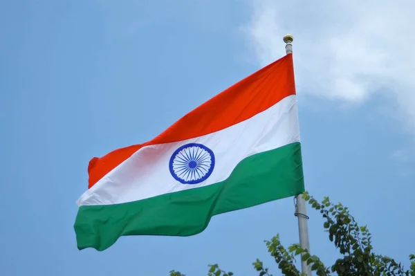 Nationale Vlag Van India Nationale Vlag — Stockfoto
