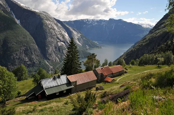 Úžasná Příroda Skandinávii Podoblastí Severní Evropě — Stock fotografie