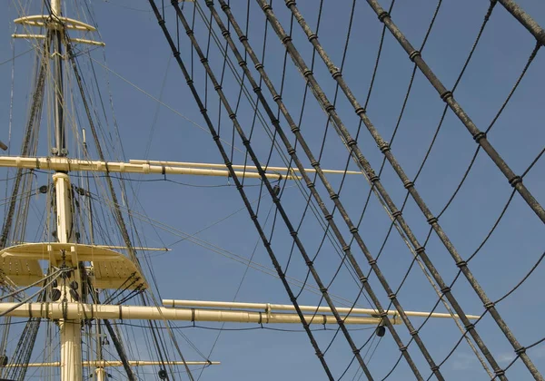 Vista Panorámica Los Detalles Del Barco Vela —  Fotos de Stock