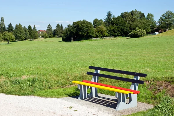 Park Pad Hegyekben Németország Zászló — Stock Fotó