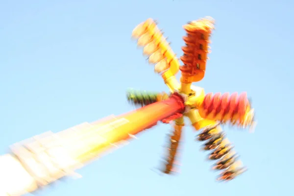 Genieten Van Carrousel Pretpark — Stockfoto